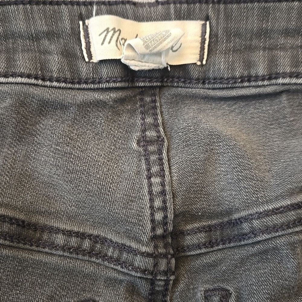 Madewell Charcoal Curvy High-Rise Skinny Jeans Size 32T - Picture 6 of 14